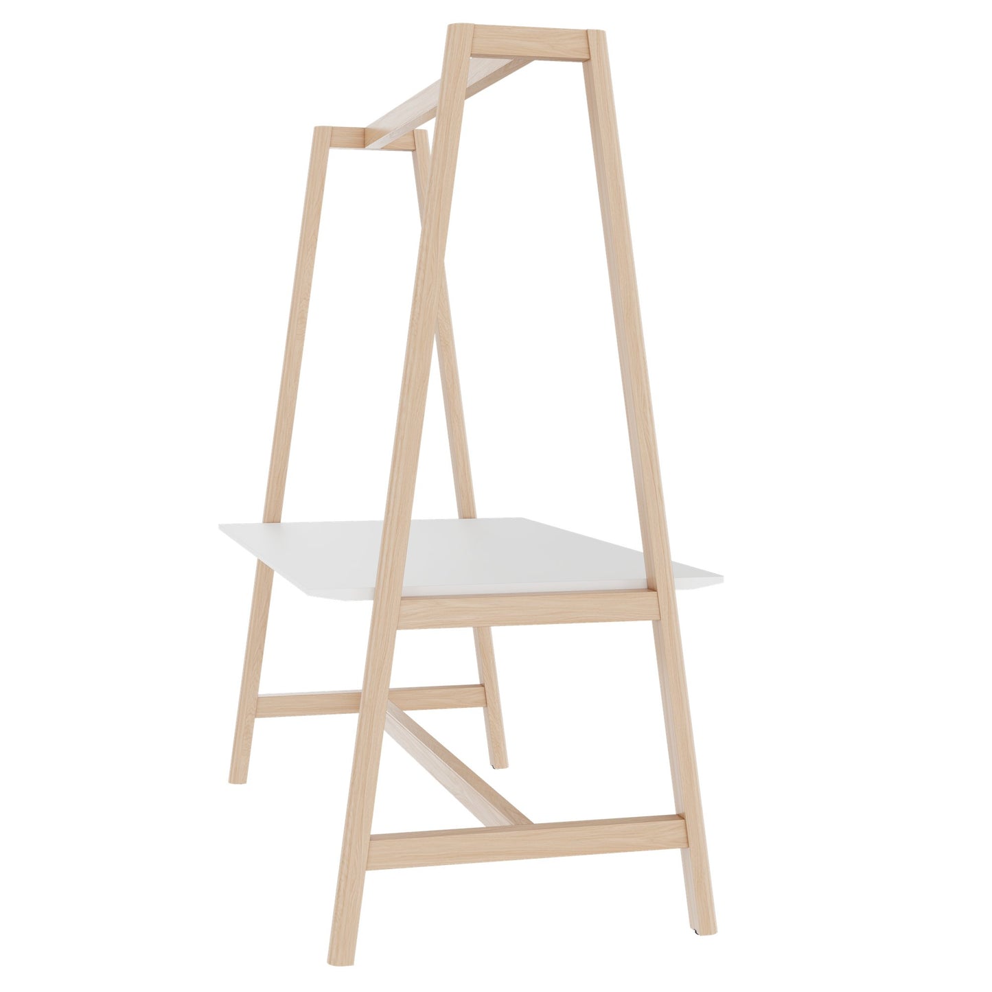NOVA WOOD Multipurpose Tisch | 1400 - 1800 x 740 - 1050 mm, HPL Weiß