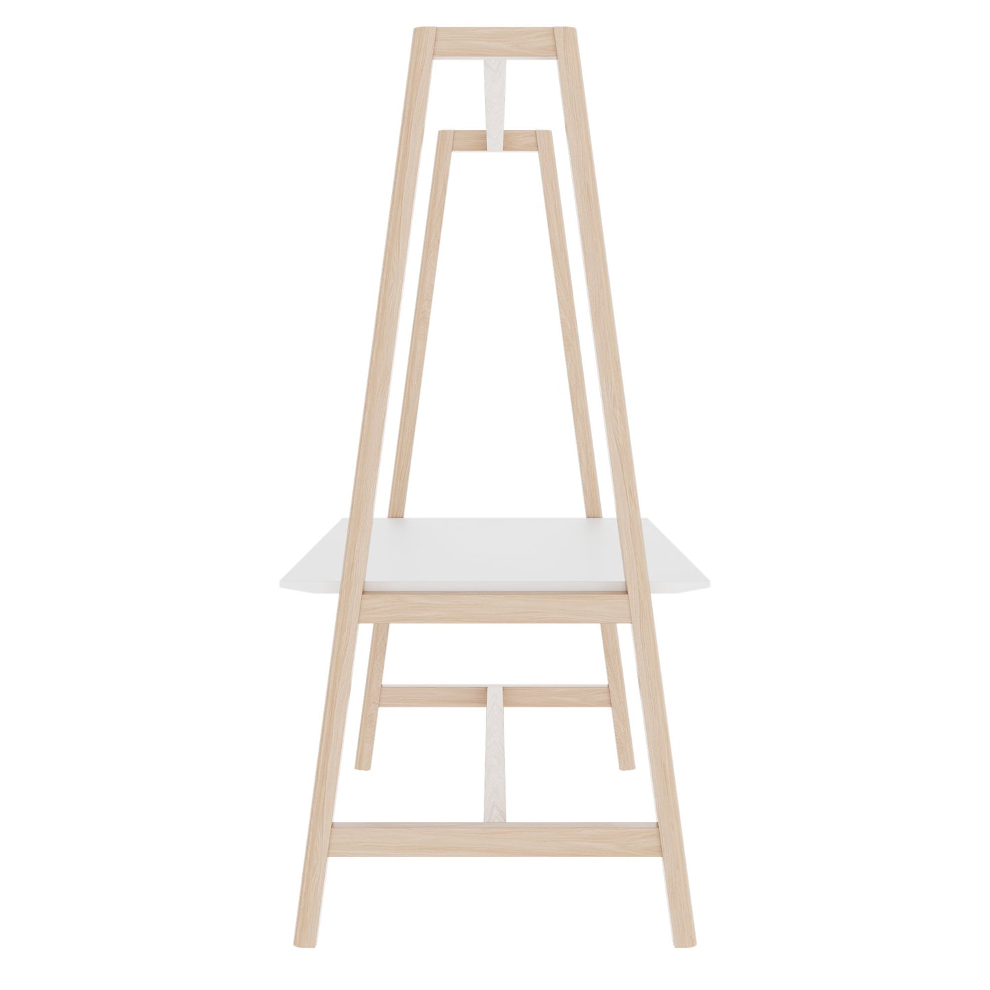 NOVA WOOD Multipurpose Tisch | 1400 - 1800 x 740 - 1050 mm, HPL Weiß