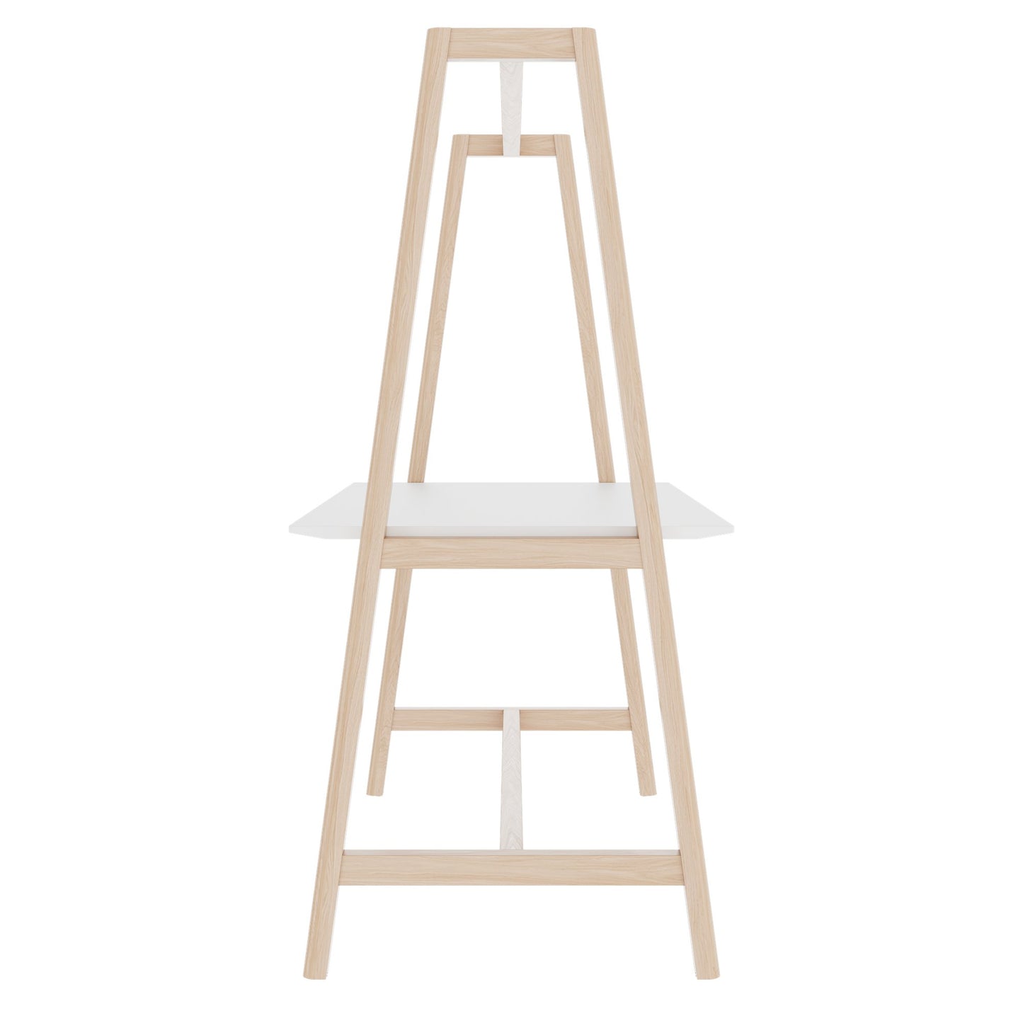 NOVA WOOD Multipurpose Tisch | 1400 - 1800 x 740 - 1050 mm, HPL Weiß