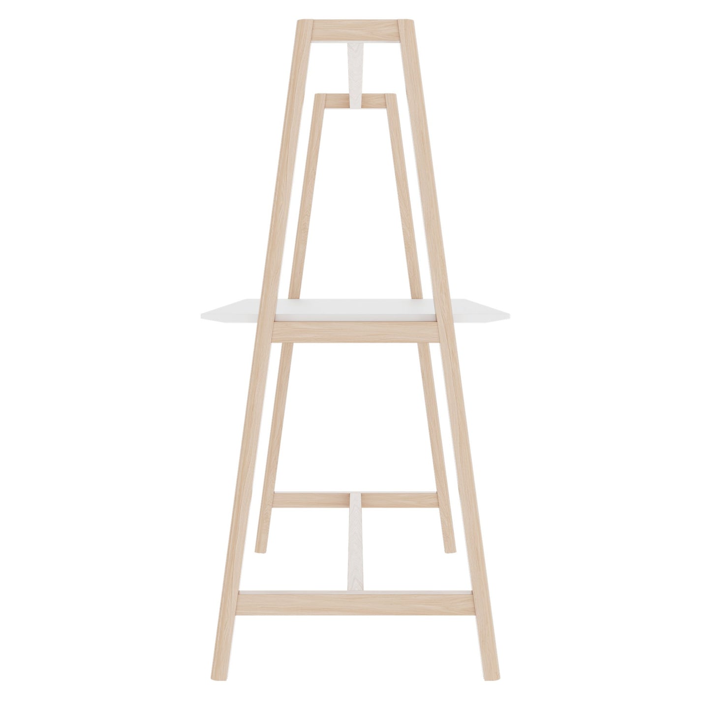 NOVA WOOD Multipurpose Tisch | 1400 - 1800 x 740 - 1050 mm, HPL Weiß