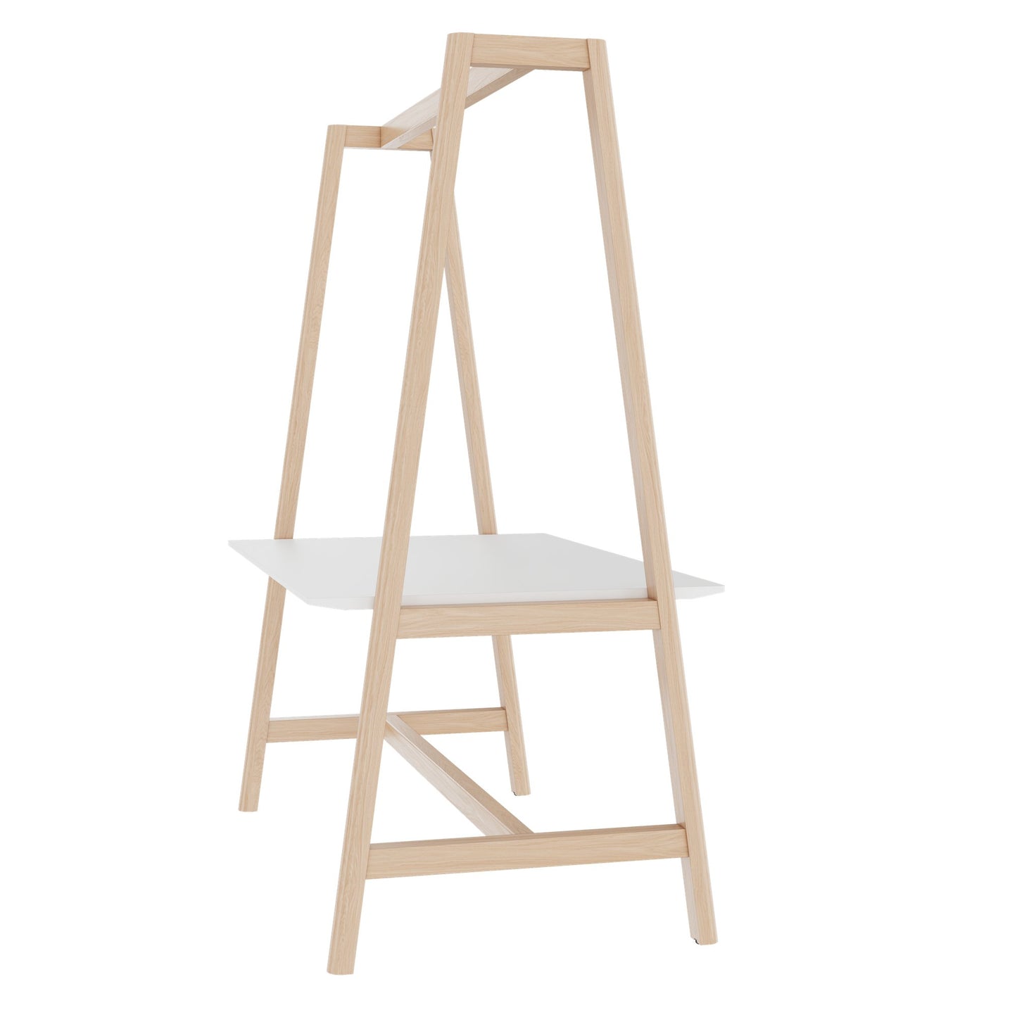 NOVA WOOD Multipurpose Tisch | 1400 - 1800 x 740 - 1050 mm, HPL Weiß