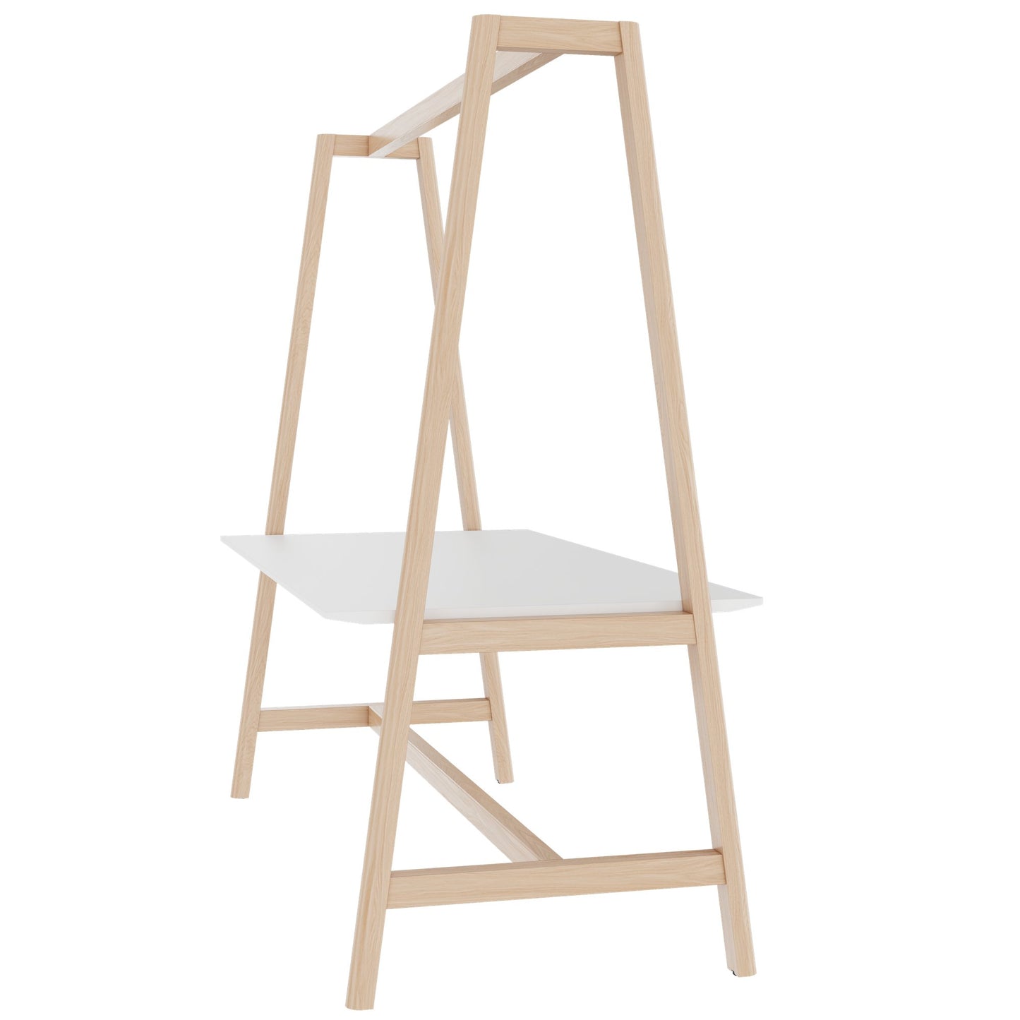 NOVA WOOD Multipurpose Tisch | 1400 - 1800 x 740 - 1050 mm, HPL Weiß