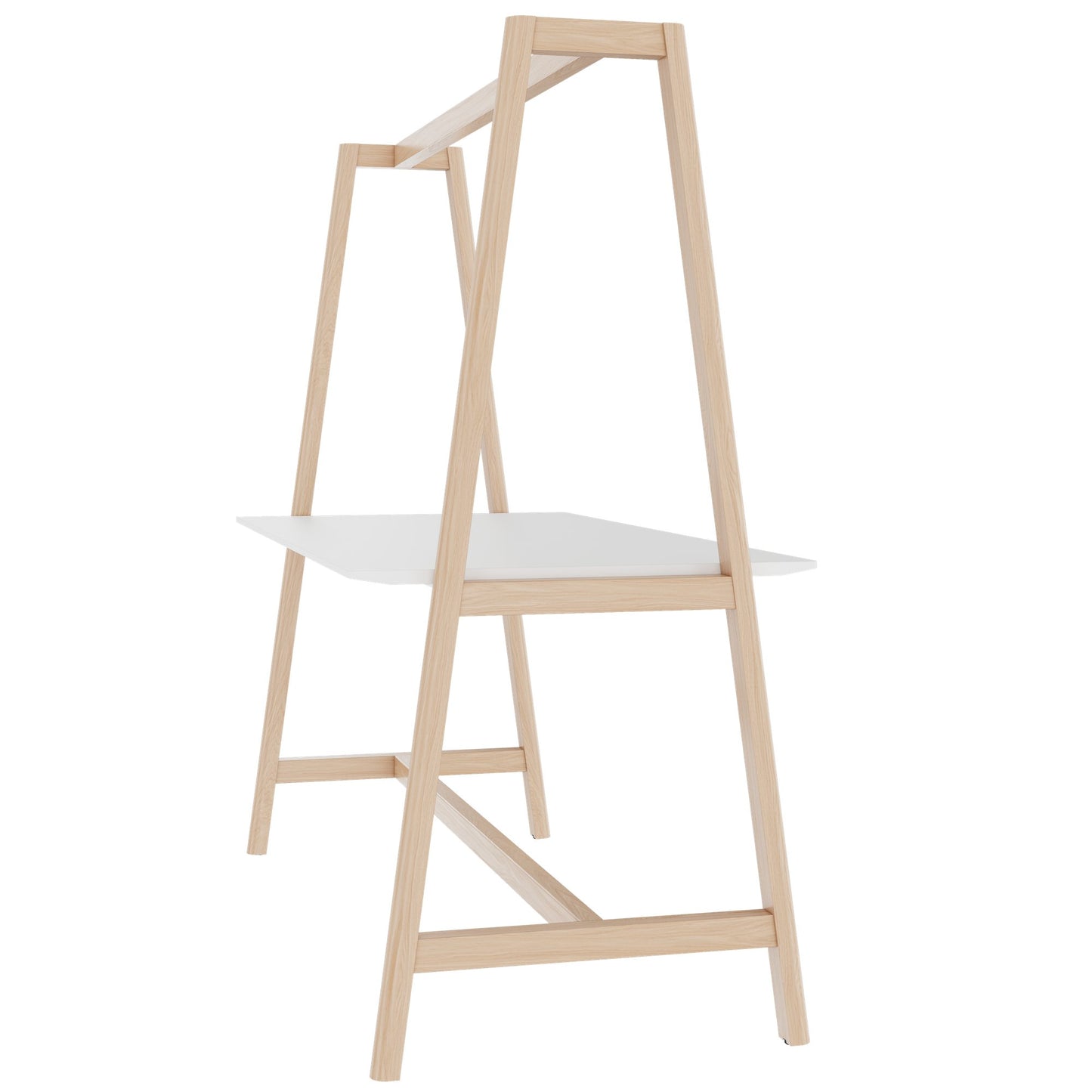 NOVA WOOD Multipurpose Tisch | 1400 - 1800 x 740 - 1050 mm, HPL Weiß