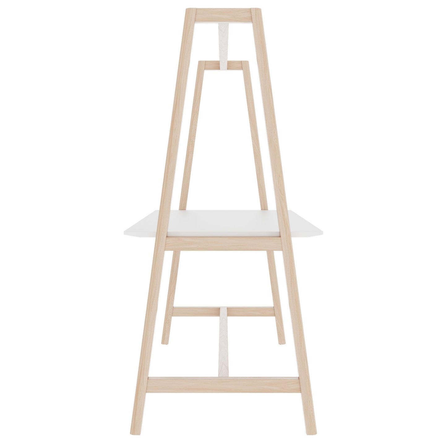 NOVA WOOD Multipurpose Tisch | 1400 - 1800 x 740 - 1050 mm, HPL Weiß