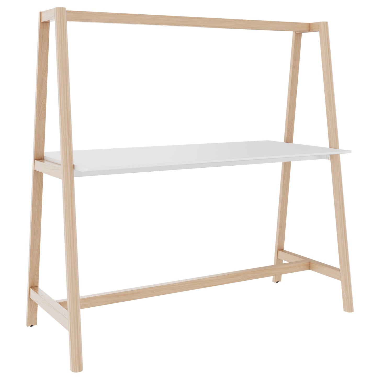 NOVA WOOD Multipurpose Tisch | 1400 - 1800 x 740 - 1050 mm, HPL Weiß