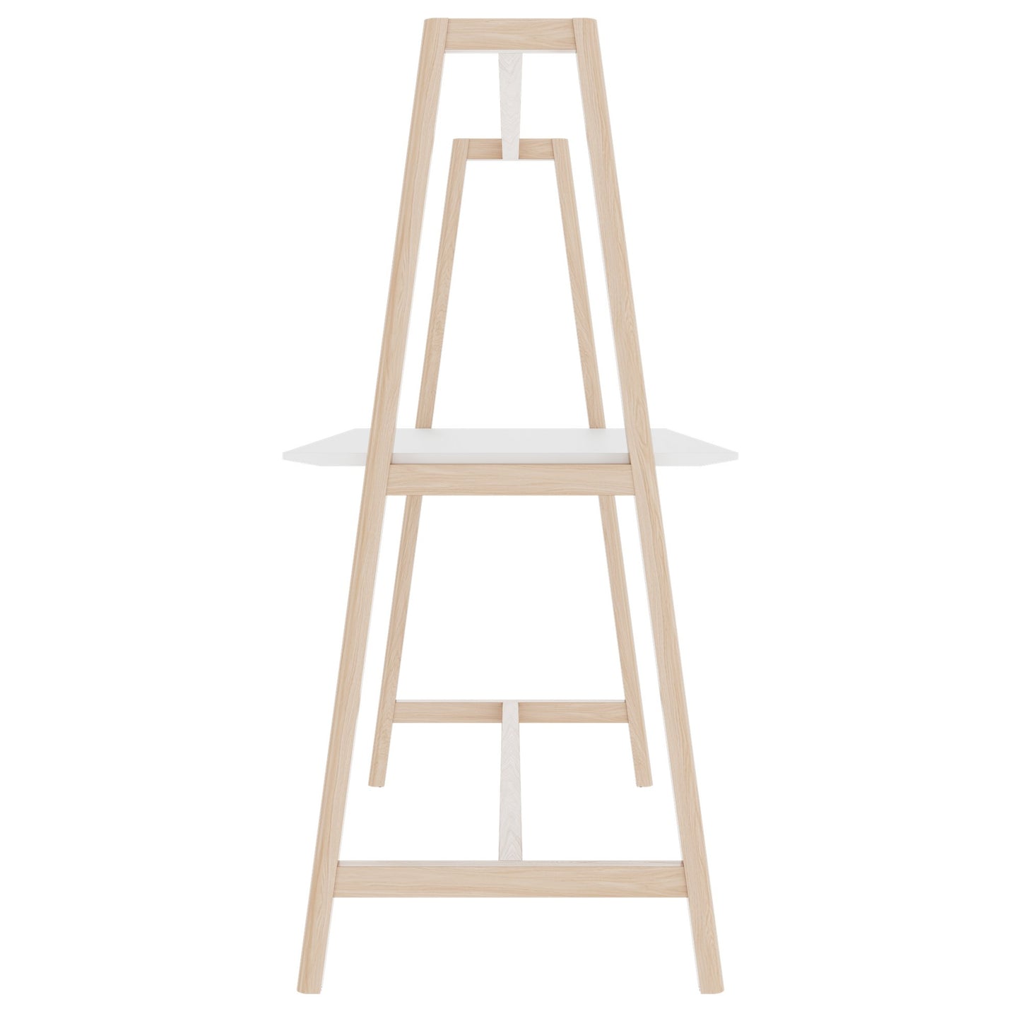 NOVA WOOD Multipurpose Tisch | 1400 - 1800 x 740 - 1050 mm, HPL Weiß