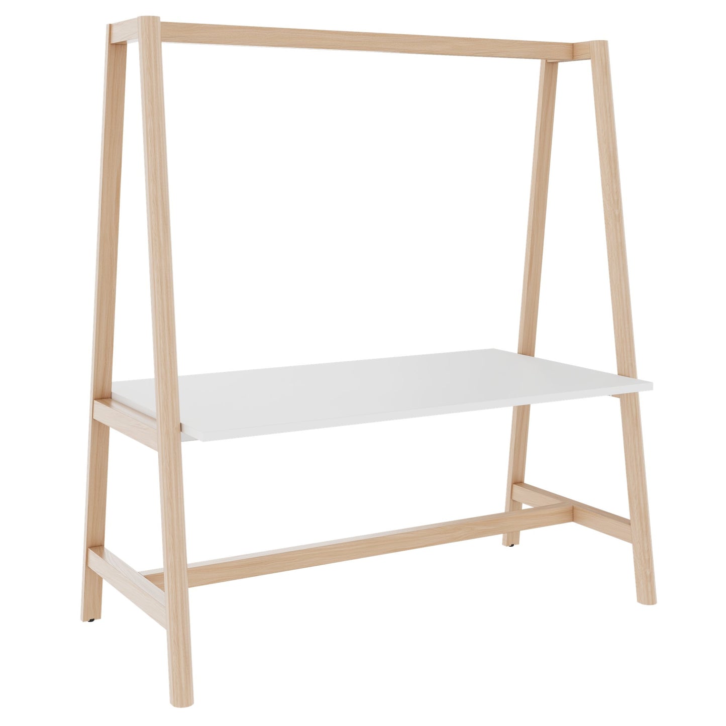 NOVA WOOD Multipurpose table | 1400 - 1800 x 740 - 1050 mm, white