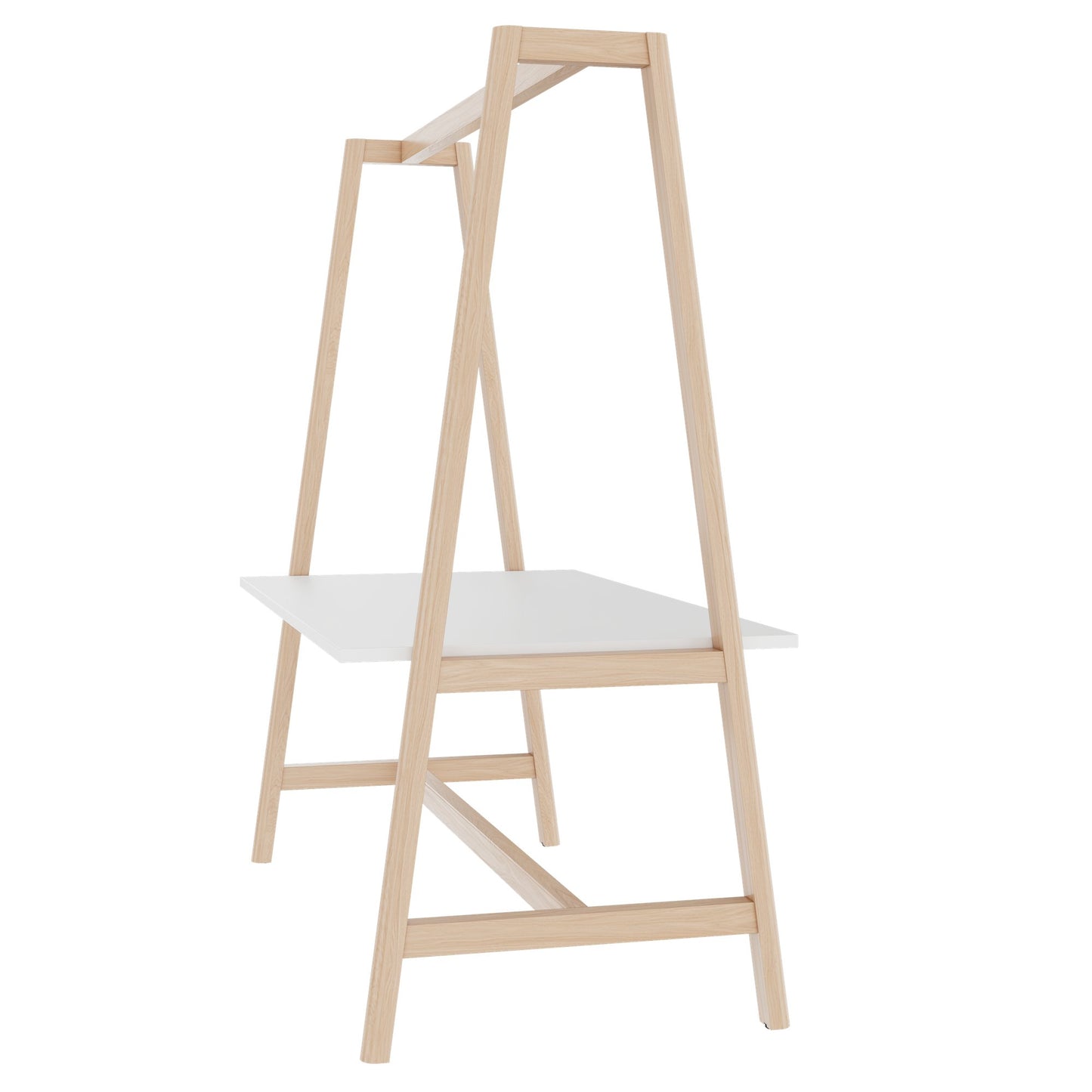 NOVA WOOD Multipurpose table | 1400 - 1800 x 740 - 1050 mm, white