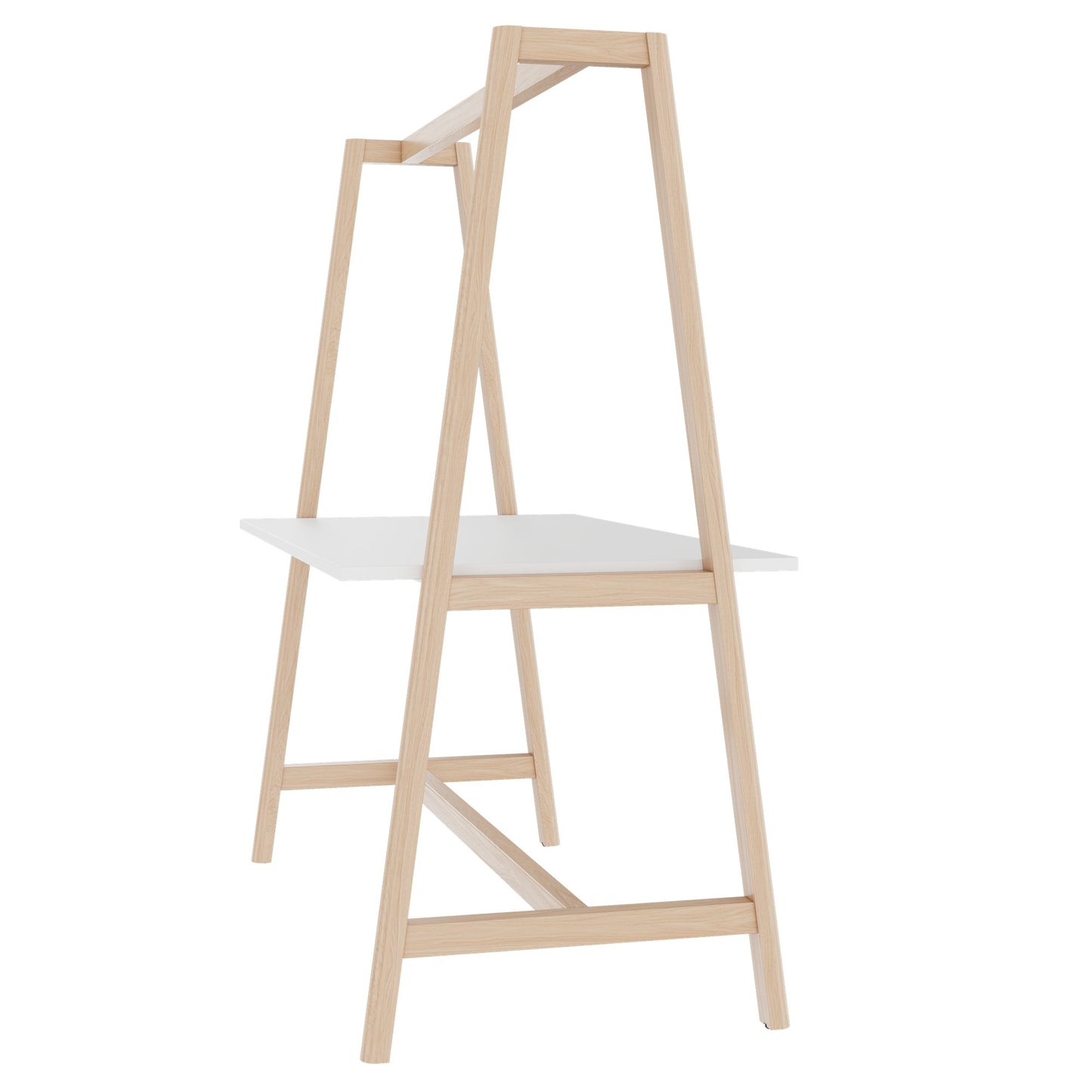 NOVA WOOD Multipurpose table | 1400 - 1800 x 740 - 1050 mm, white