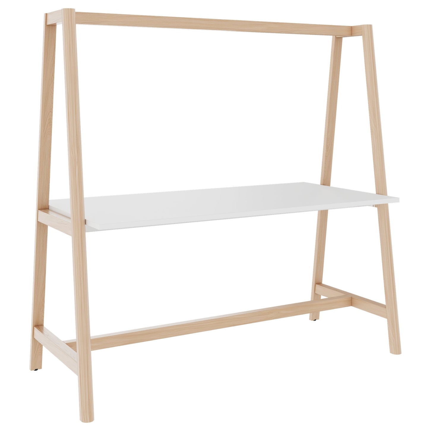 NOVA WOOD Multipurpose table | 1400 - 1800 x 740 - 1050 mm, white