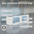 NOVUM Empfangstheke | 3600 - 4400 mm, Multicolor-LED-Beleuchtung, Weiß - 6 Thumbnail Image
