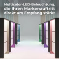 NOVUM Empfangstheke | 3600 - 4400 mm, Multicolor-LED-Beleuchtung, Weiß - 14 Thumbnail Image