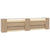 Novum reception counter | 3600-4400 mm, multicolor LED lighting, amber oak