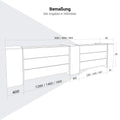 NOVUM Empfangstheke | 3600 - 4400 mm, Multicolor-LED-Beleuchtung, Weiß - 3 Thumbnail Image