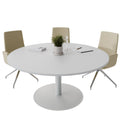 OPTIMA Conference table | Round, Ø800-1200 mm, Pearl gray - 3 Thumbnail Image