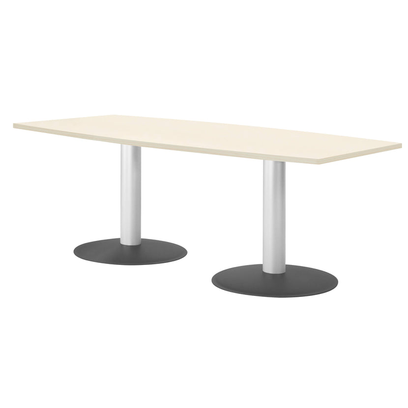 OPTIMA conference table | Boat shape, 2000 x 1000 mm (6 - 8 people), maple