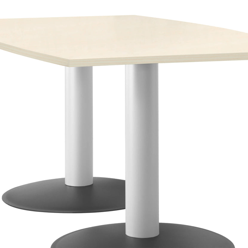 OPTIMA conference table | Boat shape, 2000 x 1000 mm (6 - 8 people), maple