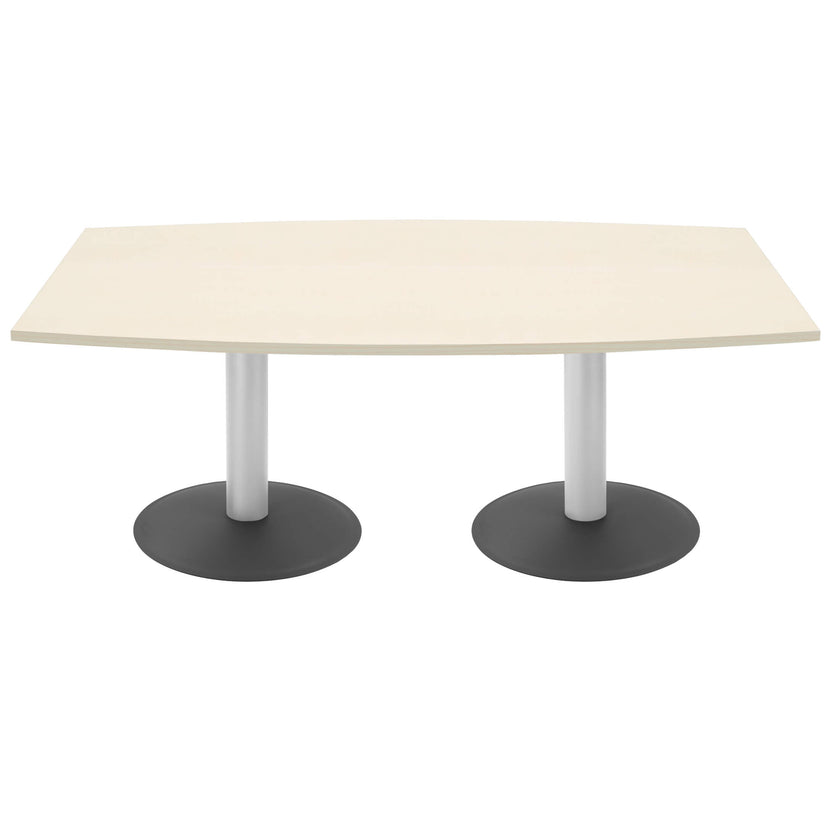 OPTIMA conference table | Boat shape, 2000 x 1000 mm (6 - 8 people), maple