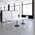 OPTIMA Tableau de conférence | Forme de démarrage, 2000 x 1000 mm (6 - 8 personnes), blanc