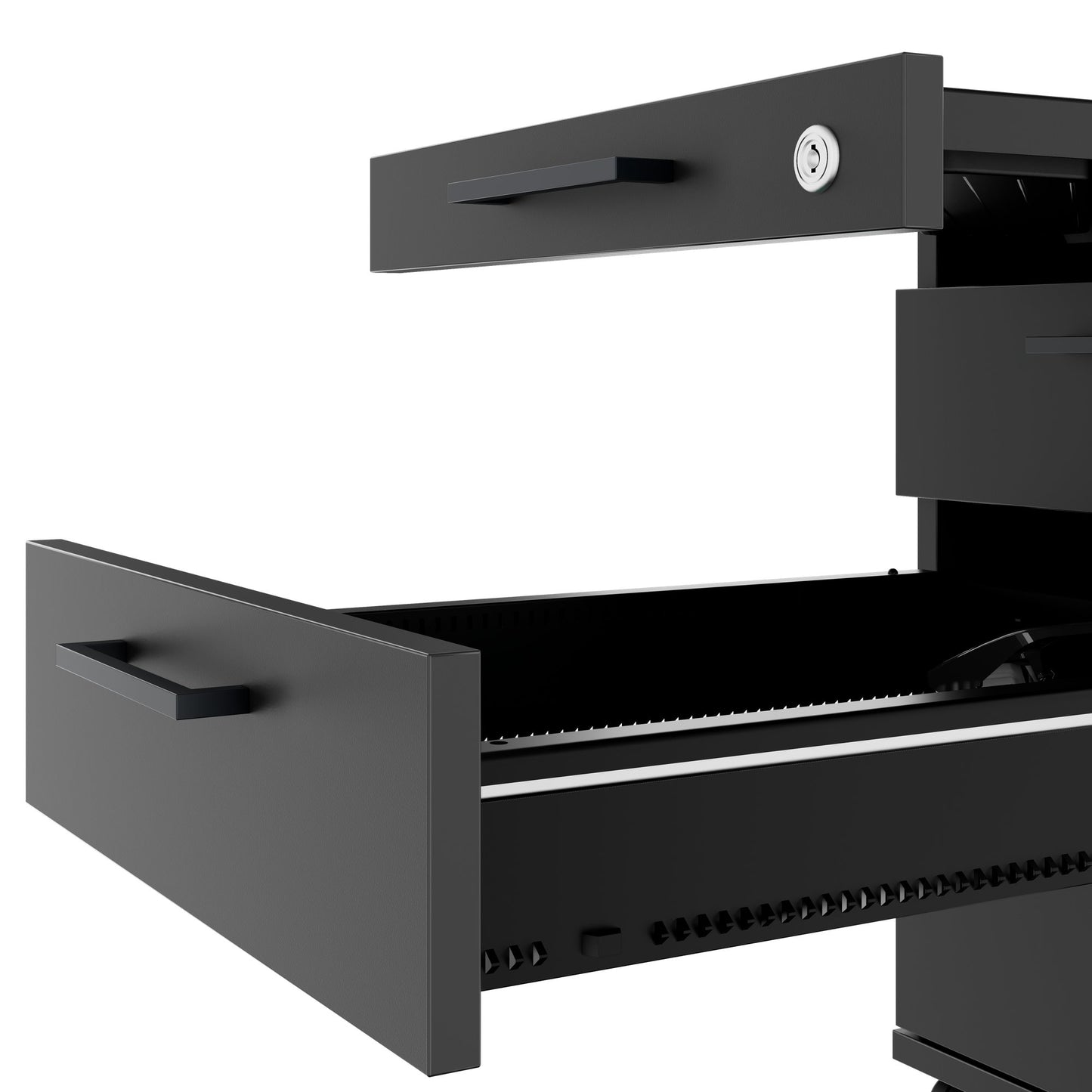 OPTIMA PRO Roll container | 3 metal drawers + 1 small parts, soft close, anthracite