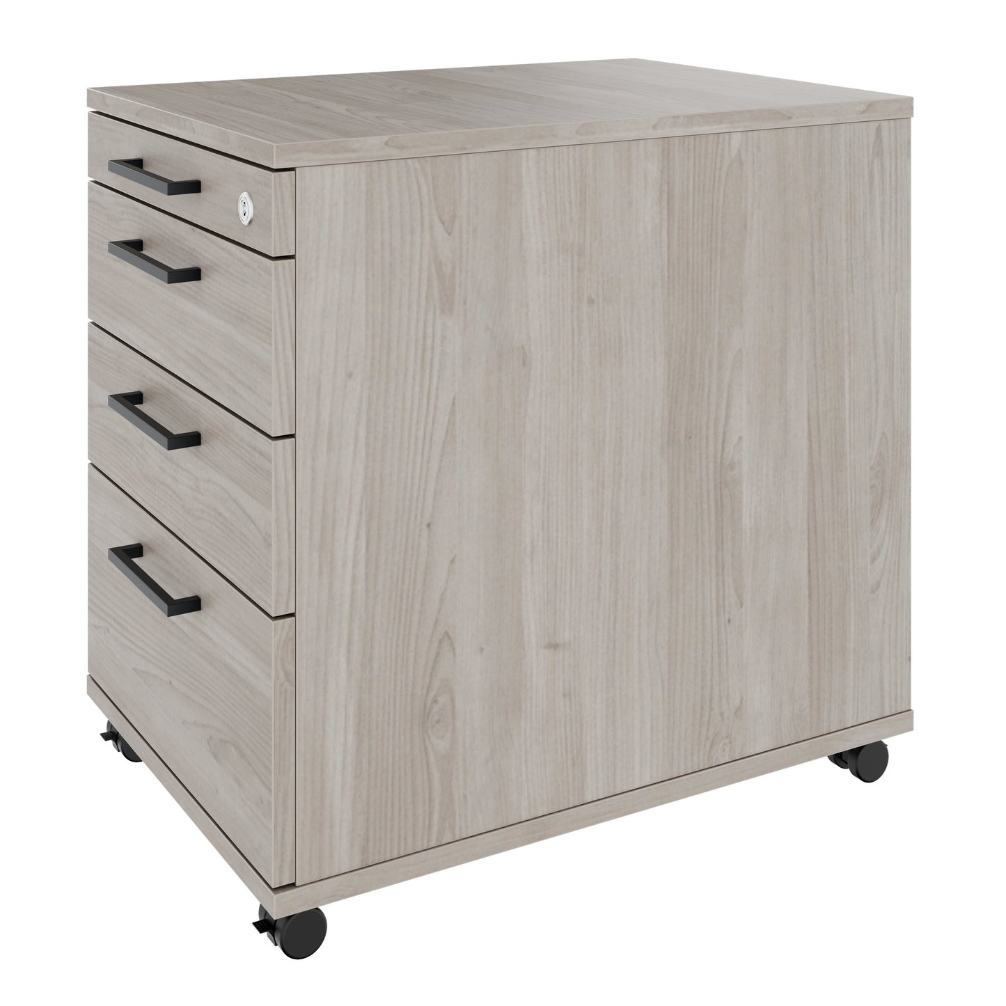 OPTIMA PRO Roll container | 3 metal drawers + 1 small parts, soft close, north oak gray
