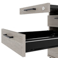 OPTIMA PRO Conteneur en rouleau | 3 tiroirs métalliques + 1 petites pièces, ferme douce, gris de chêne nord - 9 Thumbnail Image