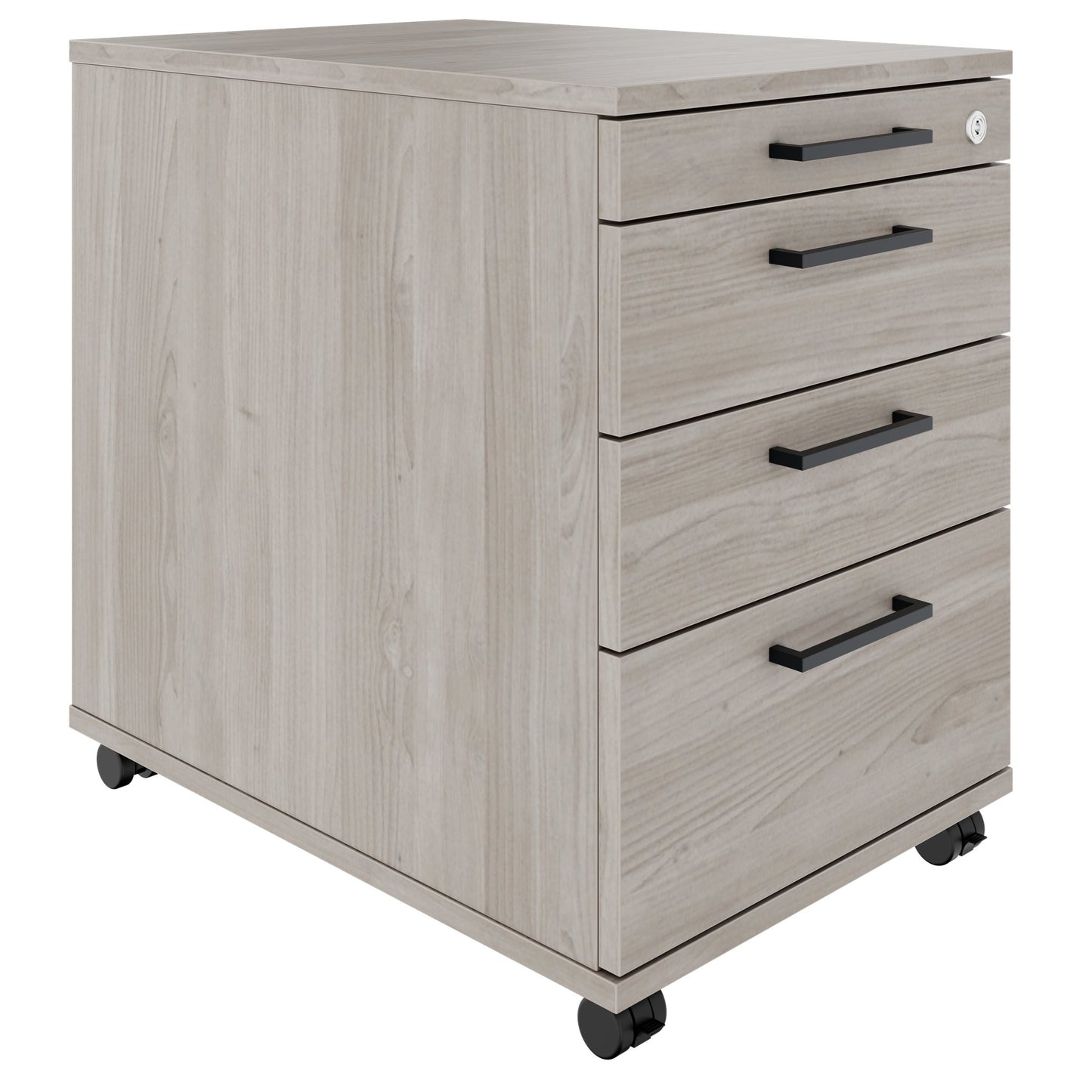 OPTIMA PRO Roll container | 3 metal drawers + 1 small parts, soft close, north oak gray