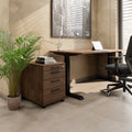 OPTIMA PRO Roll container | 3 metal drawers + 1 small parts, soft close, walnut - 2 Thumbnail Image