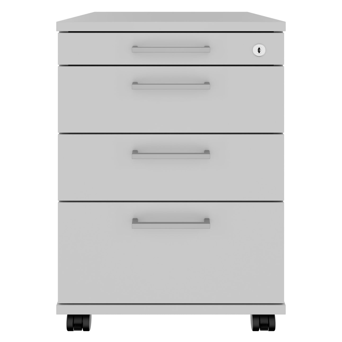 OPTIMA PRO Roll container | 3 metal drawers + 1 small parts, soft close, pearl gray