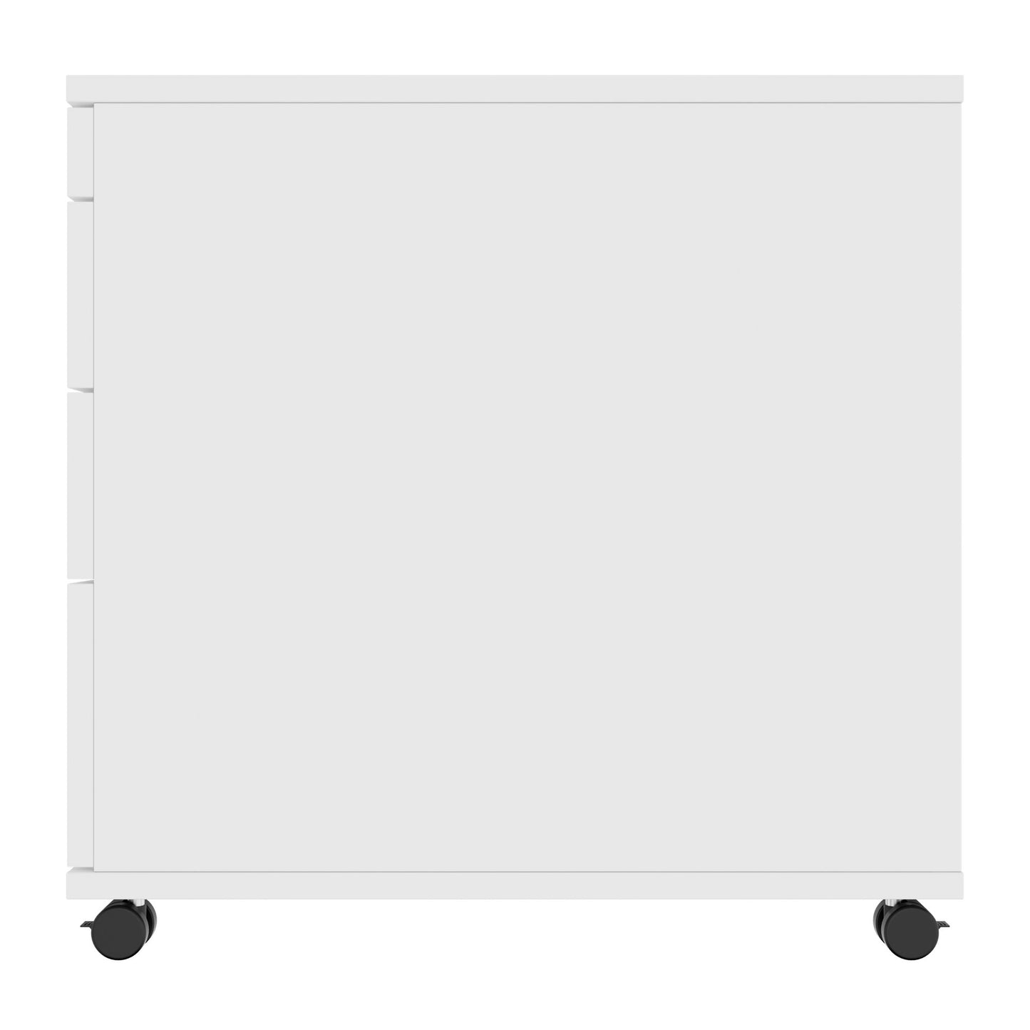 OPTIMA PRO Roll container | 3 metal drawers + 1 small parts, soft close, white