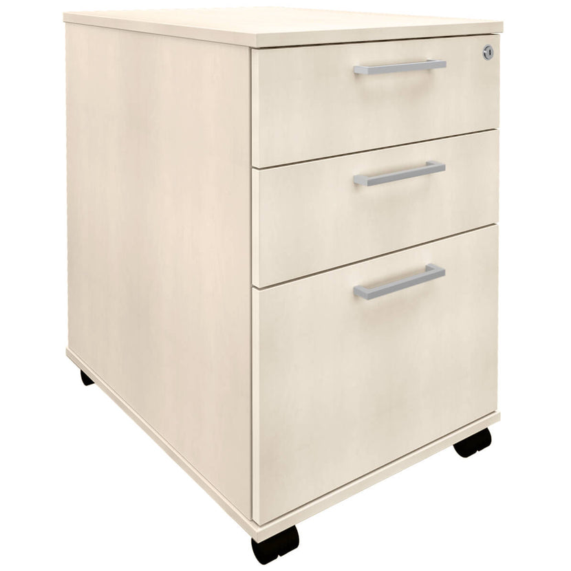 OPTIMA roll container | Hanging file, 600 mm deep, maple