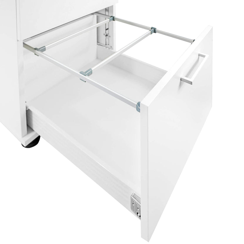 OPTIMA Roll container | Top register, 600 mm deep, white