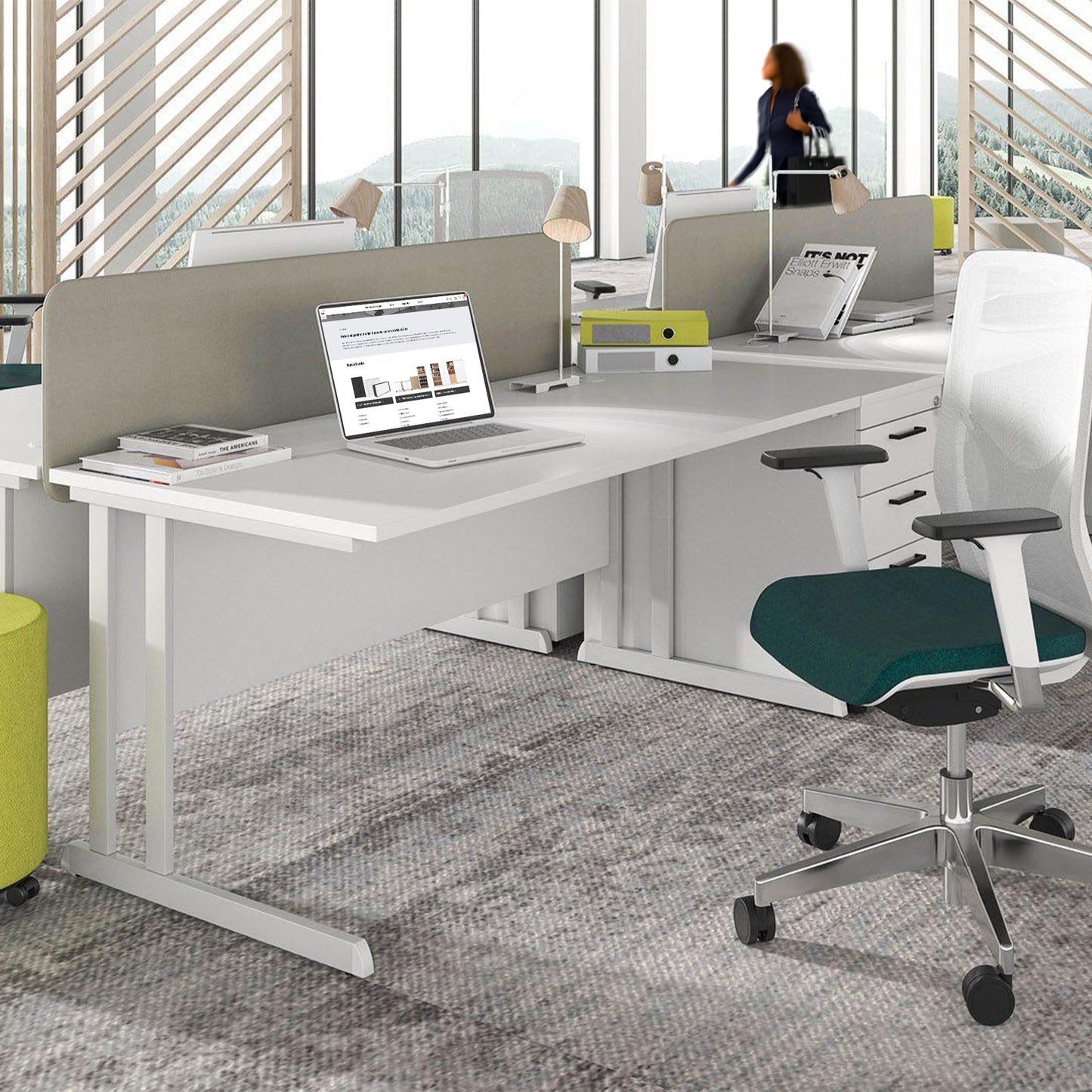 OPTIMA C desk | 1600 x 800 mm, amber oak