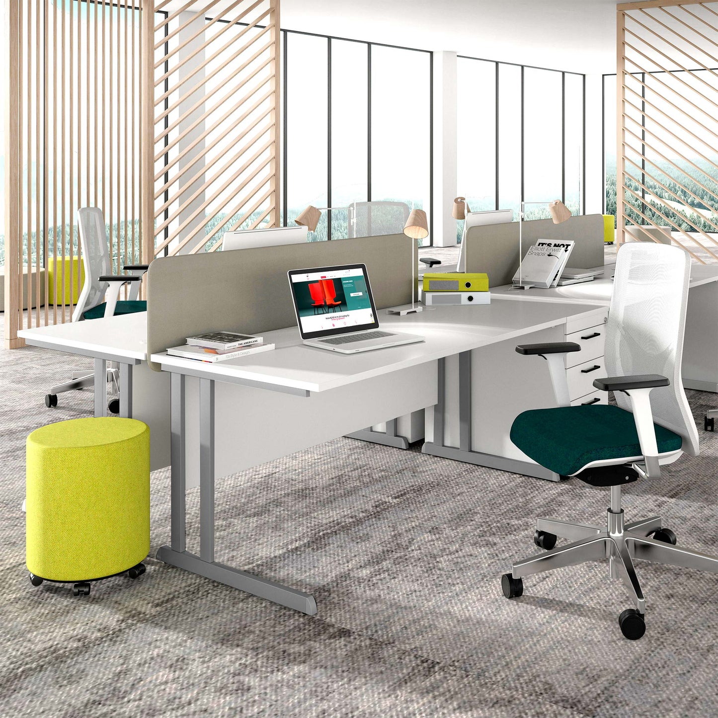 OPTIMA Bureau C | 1600 x 800 mm, blanc
