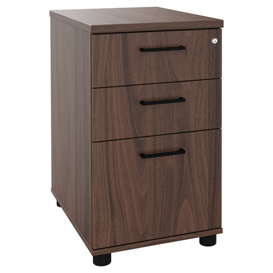 OPTIMA Container stand | 600 mm di profondità, noce