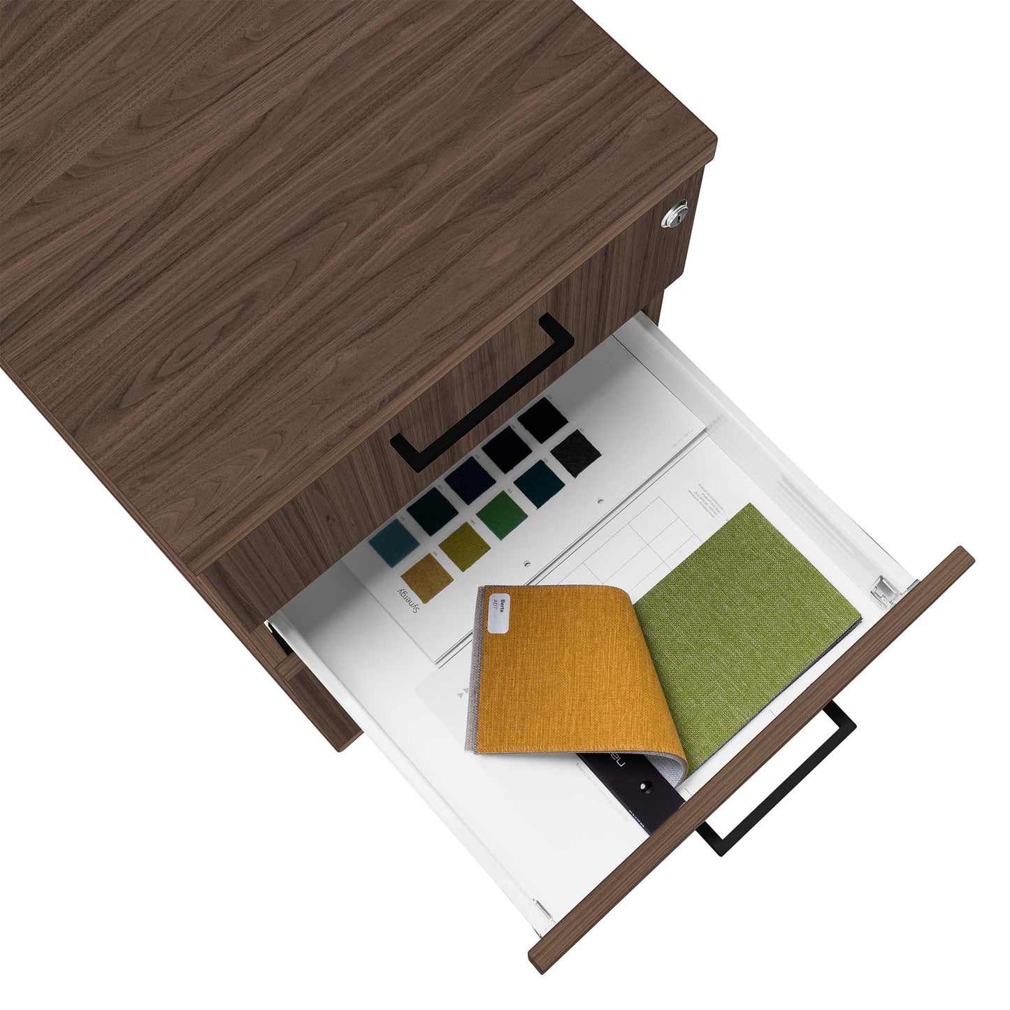 OPTIMA standing container | 600 mm deep, walnut