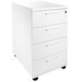 OPTIMA Stand container | 600 mm deep, white - 1 Thumbnail Image