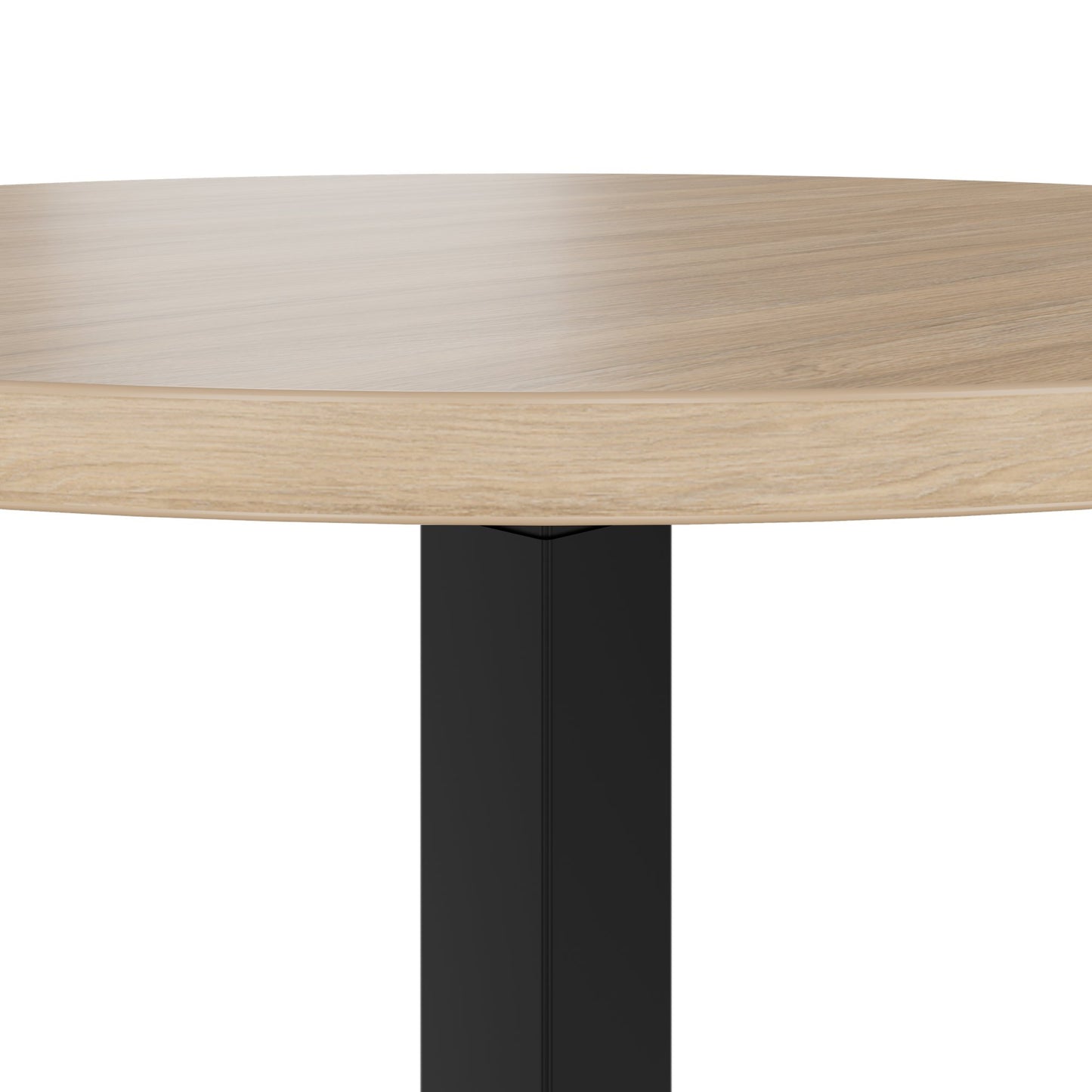 OPTIMA UP Besprechungstisch | Ø 800 mm, rund, elektrisch höhenverstellbar, Bernsteineiche