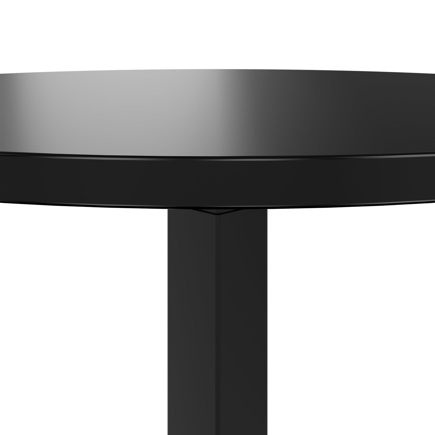 OPTIMA UP Besprechungstisch | Ø 800 mm, rund, elektrisch höhenverstellbar, Schwarz