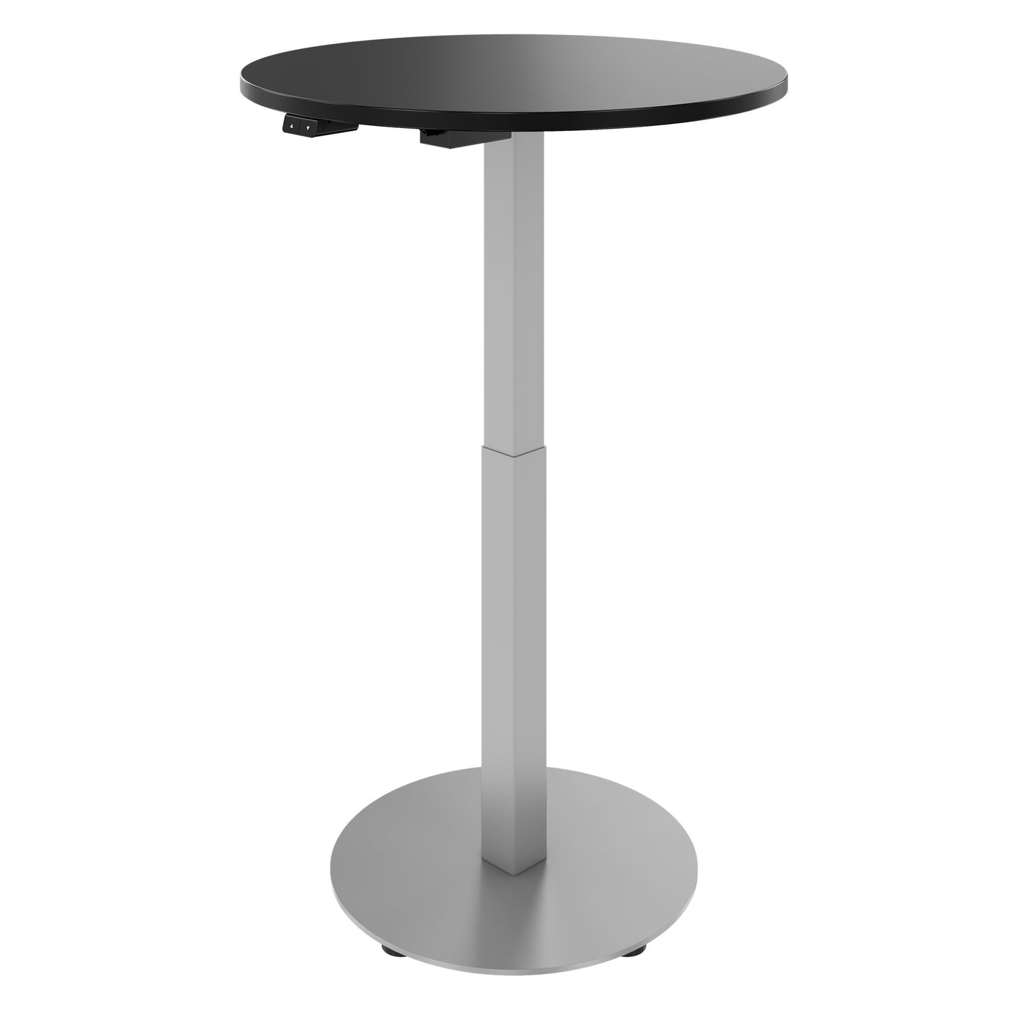 OPTIMA UP Besprechungstisch | Ø 800 mm, rund, elektrisch höhenverstellbar, Schwarz
