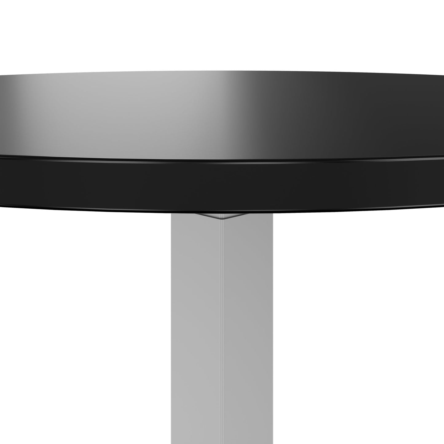 OPTIMA UP Besprechungstisch | Ø 800 mm, rund, elektrisch höhenverstellbar, Schwarz