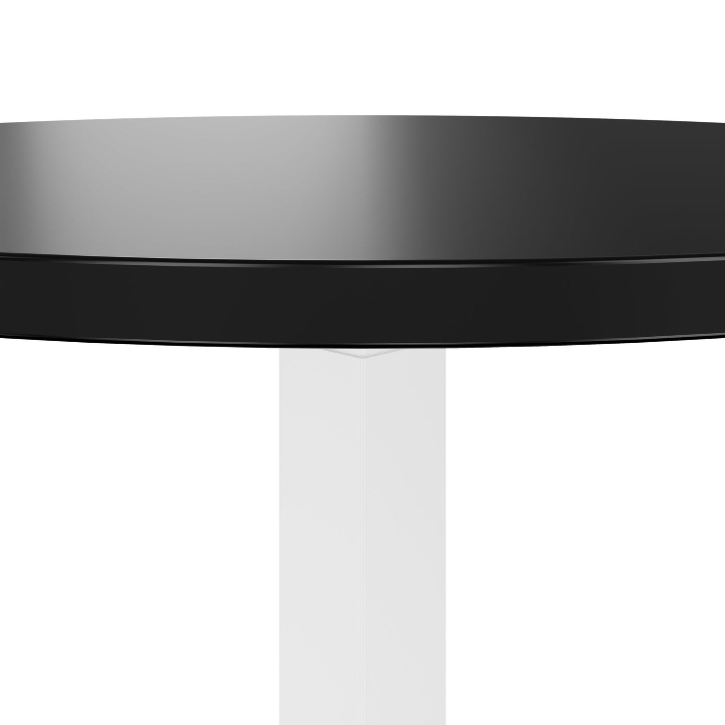 OPTIMA UP Besprechungstisch | Ø 800 mm, rund, elektrisch höhenverstellbar, Schwarz
