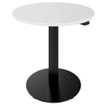 OPTIMA UP Meeting Table | Ø 800 mm, round, electrically height-adjustable, white - 3 Thumbnail Image