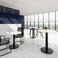 OPTIMA UP Meeting Table | Ø 800 mm, round, electrically height-adjustable, white - 10 Thumbnail Image