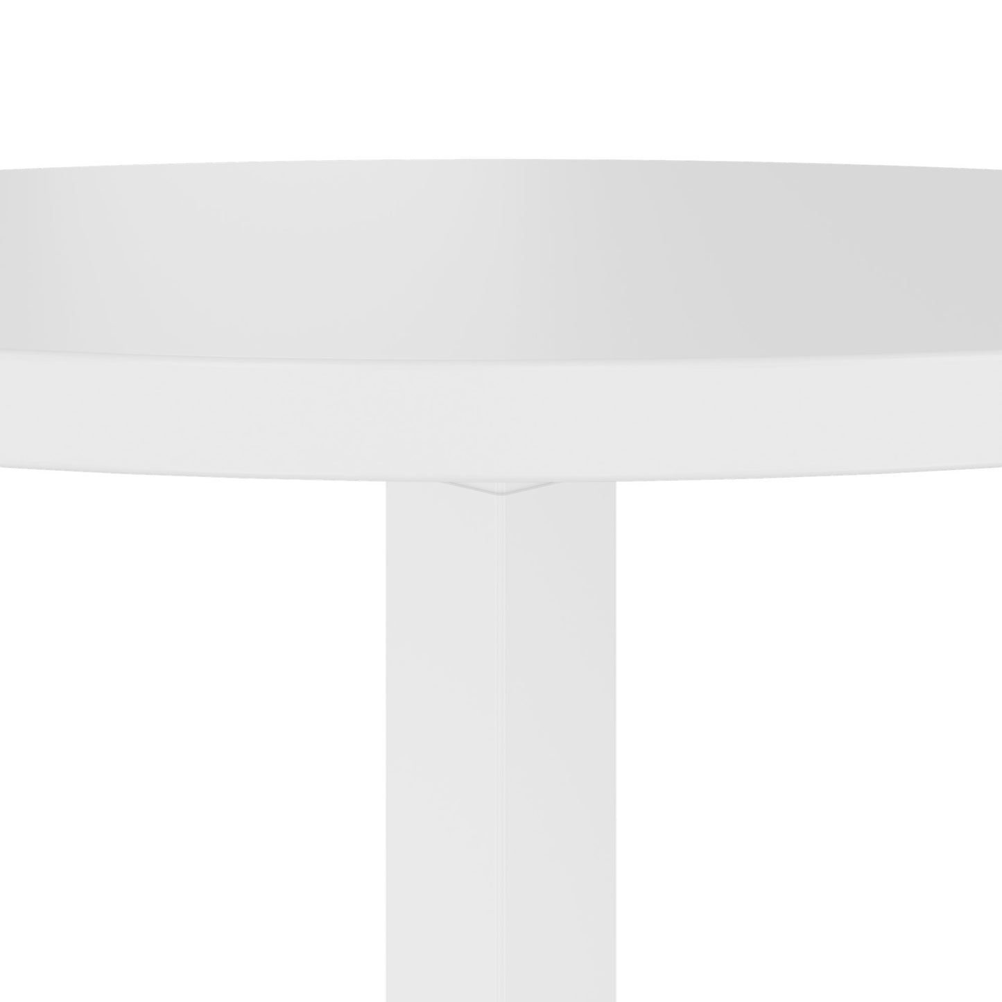 OPTIMA UP Besprechungstisch | Ø 800 mm, rund, elektrisch höhenverstellbar, Weiß