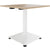 OPTIMA UP Besprechungstisch | 800 x 800 mm, elektrisch höhenverstellbar, Bernsteineiche