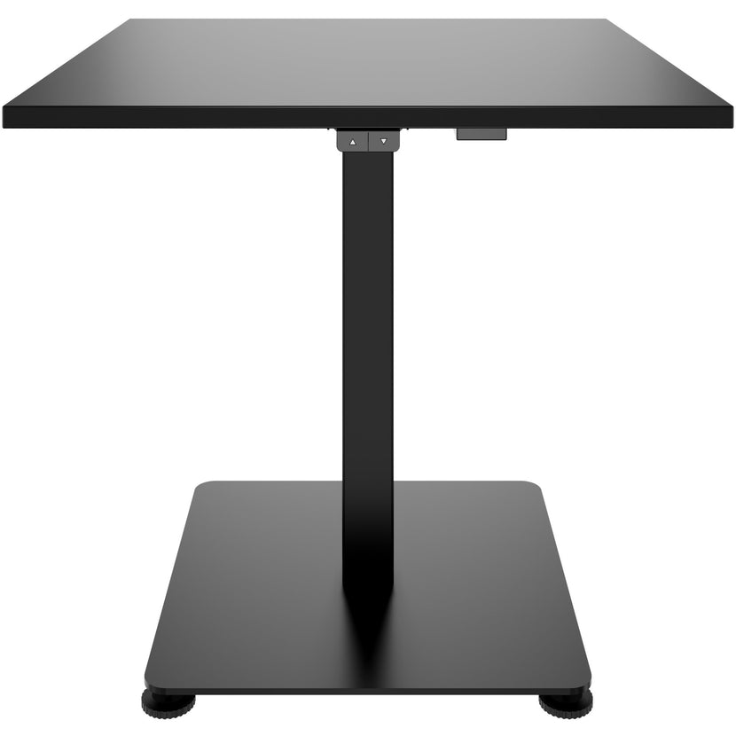OPTIMA Tabella delle riunioni su | 800 x 800 mm, regolabile in altezza elettricamente, nero