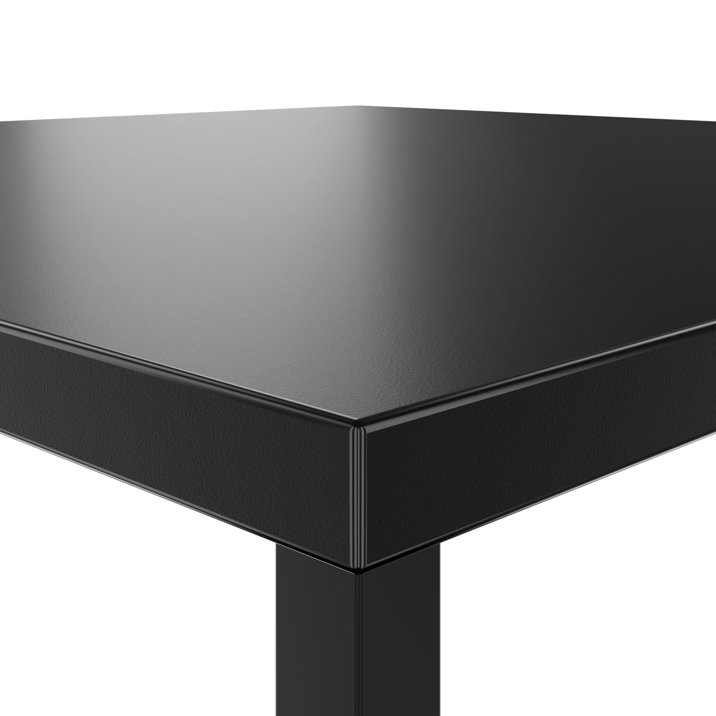 OPTIMA UP Besprechungstisch | 800 x 800 mm, elektrisch höhenverstellbar, Schwarz