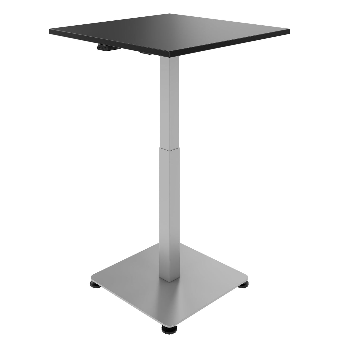 OPTIMA UP Besprechungstisch | 800 x 800 mm, elektrisch höhenverstellbar, Schwarz