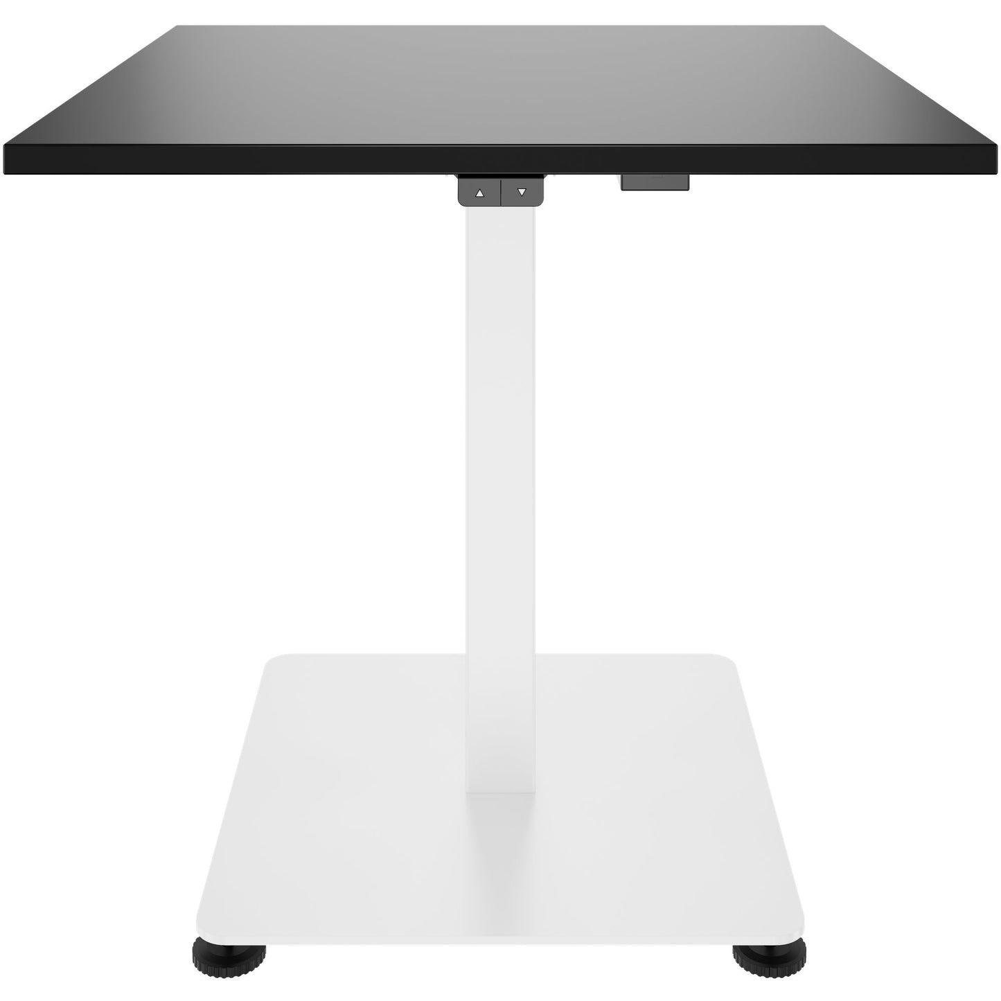 OPTIMA UP Besprechungstisch | 800 x 800 mm, elektrisch höhenverstellbar, Schwarz
